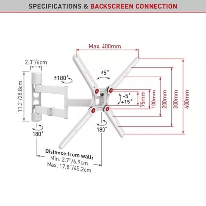 Barkan TV Wall Mount 29"-65" - Image 3