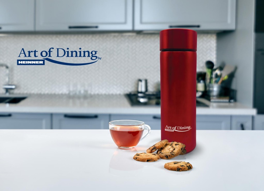 Art of Dining, Thermos stainless steel 450 Ml with led indicator for temperature, Red - Image 4