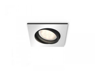 Milliskin Hue recessed S. aluminium 1x5W