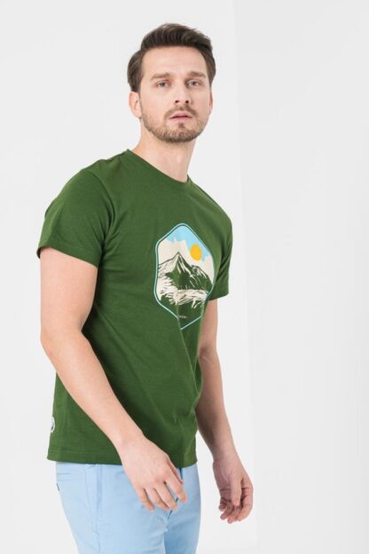 Moldovan Men's Casual T-shirt Bottle Green-S - Image 4