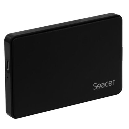 External HDD/SSD rack 2.5" Spacer USB-C black