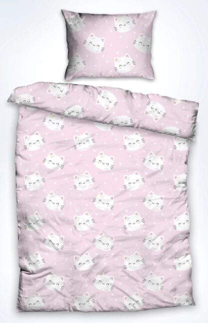Single cotton bed set, 92 gsm, Cat - Image 2