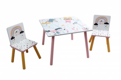 Set of 2 chairs + Super girl desk