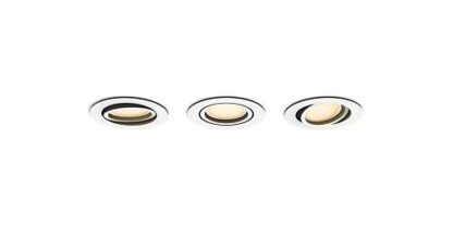 Milliskin Hue recessed R. white 3x5W