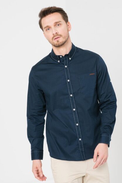MEN'S CASUAL SHIRT DARK NAVY S