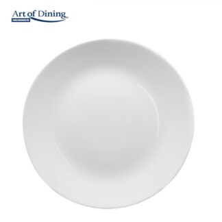 WIDE PLATE OPAL WHITE 25 CM, AIDA