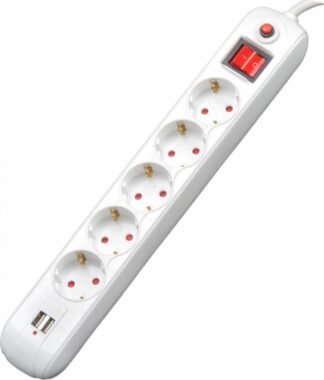 SCHUKO SPACER EXTENSION x5 16A 4.5m White