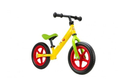 METAL BALANCE BIKE, SEVEN, WTP MODEL, 12 INCH, YELLOW GREEN - Image 2