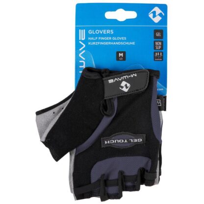 M-WAVE XL CYCLING GLOVES, GRAY-BLACK - Image 3