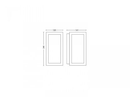 IMPRESS HUE WACA EU WALL LANTERN BLACK 2 - Image 2