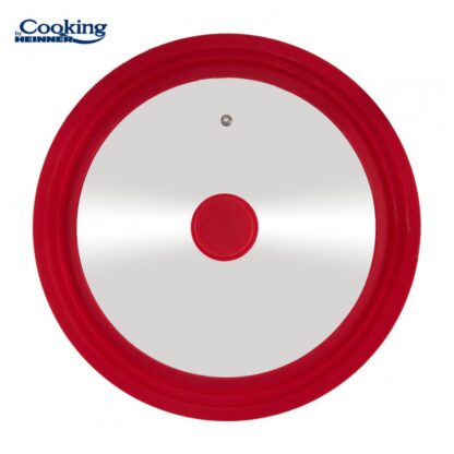 GLASS LID WITH ADJUSTABLE SILICONE EDGE ON 3 SIZES, 22/24/26 cm - Image 2