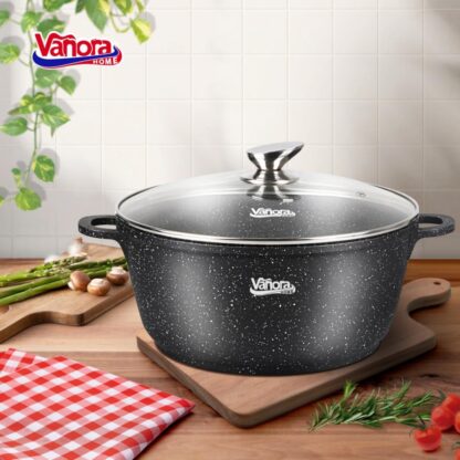 Aluminum half pot 28x12.5CM, 7.6L, CLASSIC - Image 2
