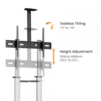 SERIOUX MOBILE TV STAND 44-610TW 60"-100" - Image 6