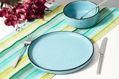 Set of 6 stretched plates, ceramic 27 CM, ELECTRA - Image 3