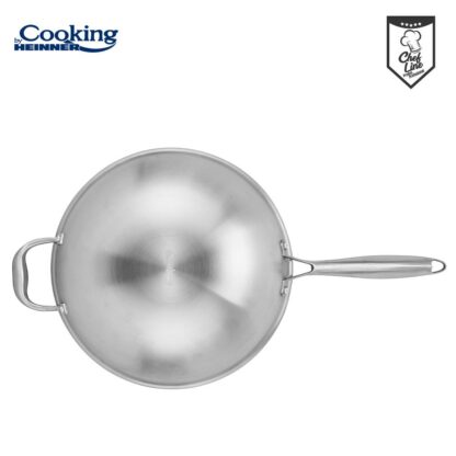 STAINLESS STEEL WOK PAN+COVER 30x8.5CM, TITANIUM3 - Image 5