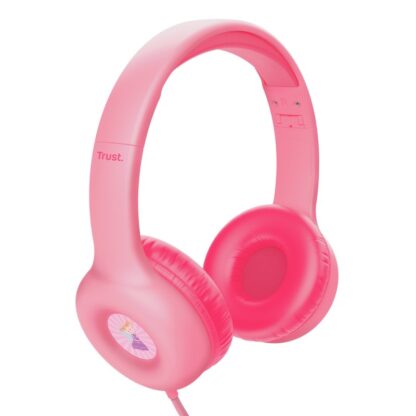 Trust Nouna wired headphones for kids, pink - Image 2
