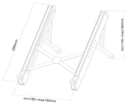 Neomounts by Newstar foldable laptop stand Silver - Image 2