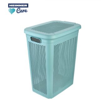 SLIM PLASTIC LAUNDRY BASKET, 38L, MIX 3 COLORS