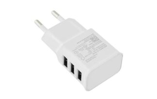 Network charger  Lamtech, 2.1A, 3xUSB,White