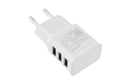 Network charger  Lamtech, 2.1A, 3xUSB,White