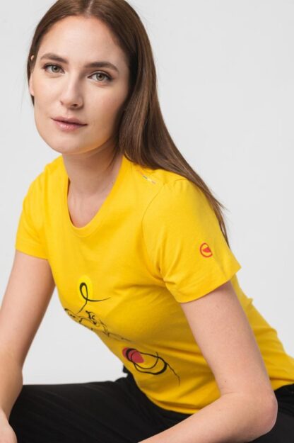 T-Shirt Casual F Cal Pegas Yellow-M - Image 5