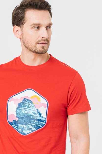 Men's Sphinx Casual T-Shirt Red-Xl - Image 4