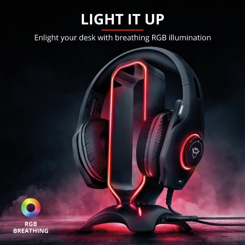 Trust GXT 265 Cintar RGB Headset Stand - Image 3
