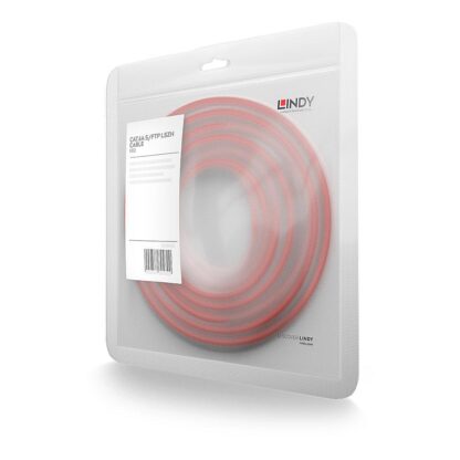 Lindy Network Cable 1m Cat.6A S/FTP LSZH, Red - Image 3