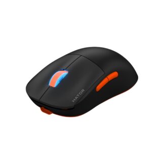 Hator Quasar 2 Pro wireless mouse, black-orange