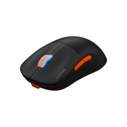 Hator Quasar 2 Pro wireless mouse, black-orange