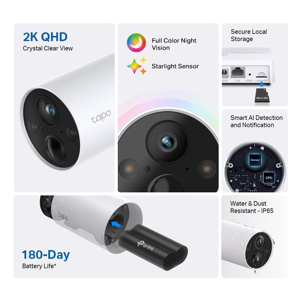 TAPO C420 SMART WIRE-FREE SECURITYCAMERA - Image 5