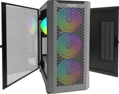 PC Case Aqirys Aquilla Midi Tower Black - Image 4