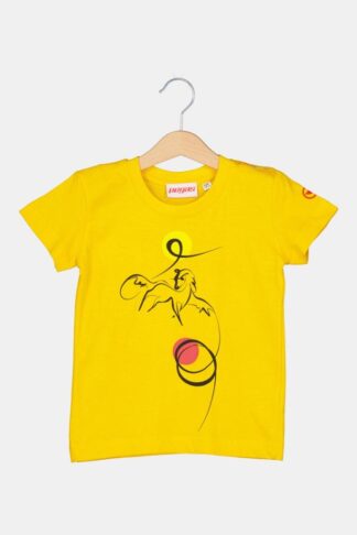 T-Shirt Casual C Horse Pegas Yellow-12