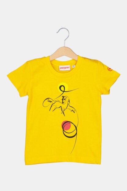 T-Shirt Casual C Horse Pegas Yellow-12