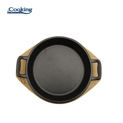 CAST IRON PAN DIA 20 CM, WOODEN BASE - Image 7