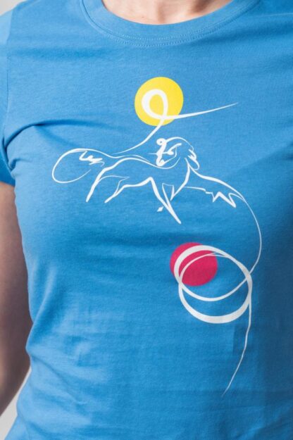 Casual T Shirt F Cal Pegas Azure-Xs - Image 6
