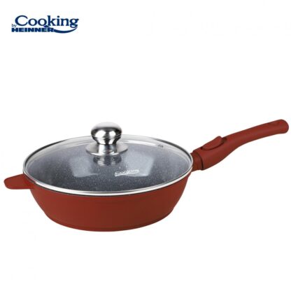 Aluminum deep frying pan + Lid 26x7CM, CALABRIA