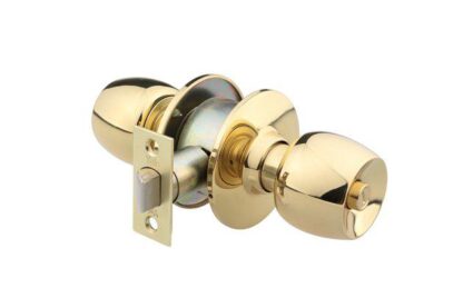 YALE LACQUERED BRASS BATHROOM BUTTON