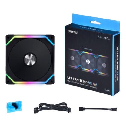 Cooler LianLi UNI F SL 140 V2 PW ARGB BLACK - Image 7