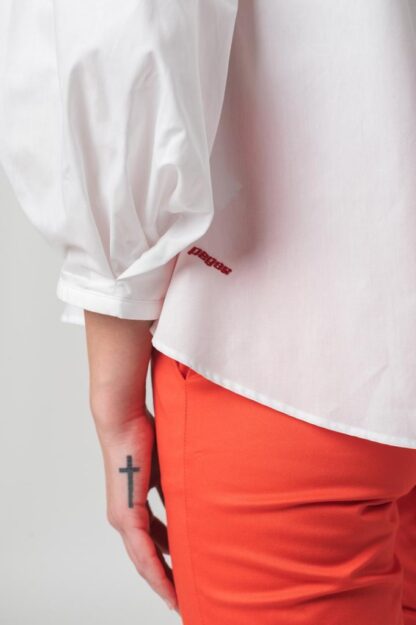 Women's Casual Shirt White L - Image 6