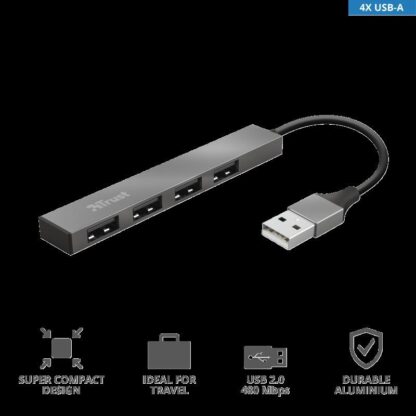 Trust Halyx Aluminium 4 Mini USB Hub - Image 2