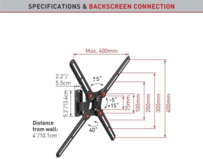 65 "Swivel and Tilt Patented TV 13" Wall - Image 2