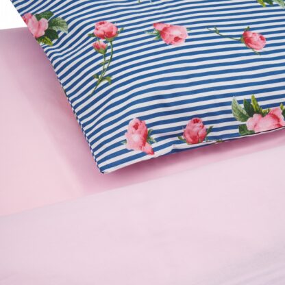 DOUBLE BED LINEN, 100% BBC, 132TC, PINK - Image 4