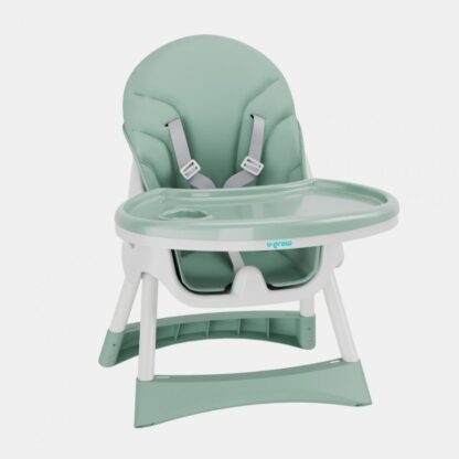 2 in 1 dining chair, foldable, green - Image 2