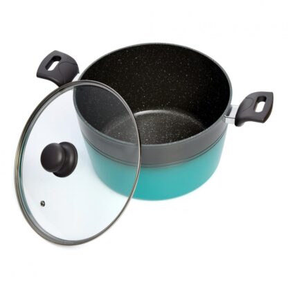 COOKING SET 7 PIECES ALUMINUM, GREEN COOK