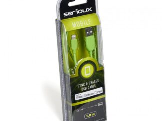 SERIOUX APPLE MFI CABLE 1M GREEN 05