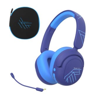 PowerLocus Wireless Headphones for Kids Lion Kids Blue