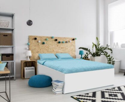BED LINEN KS WITH BLUE TUFFATA EMBROIDERY - Image 5