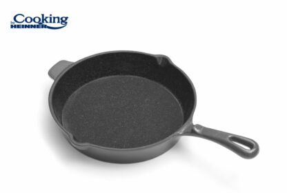 ENAMELED CAST IRON PAN 26 x 5 CM 26x5CM,MARBLE GREY - Image 2