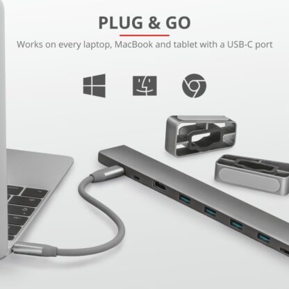 Trust Dalyx Aluminium 10-in-1 USB-C Dock - Image 10